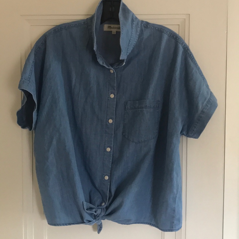 Madewell Chambray Tiefront Shirt